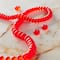 Mixed Red Matte Glass Rondelle Beads by Bead Landing™